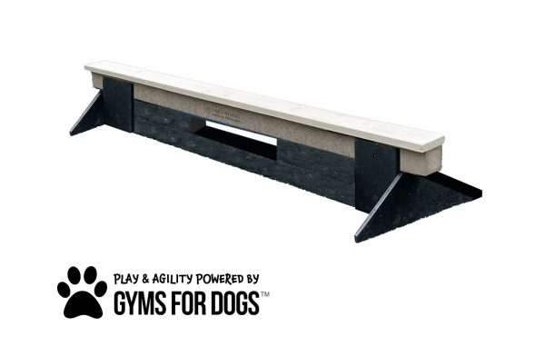 dog park equipment jump balance beam short nutmeg