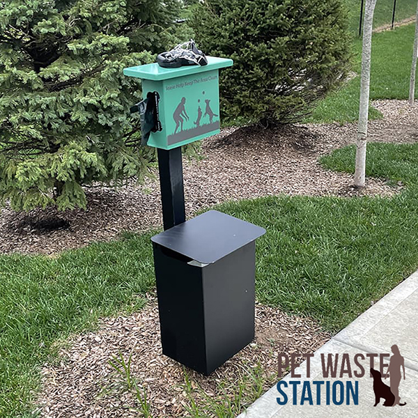 pet waste station in ground 1