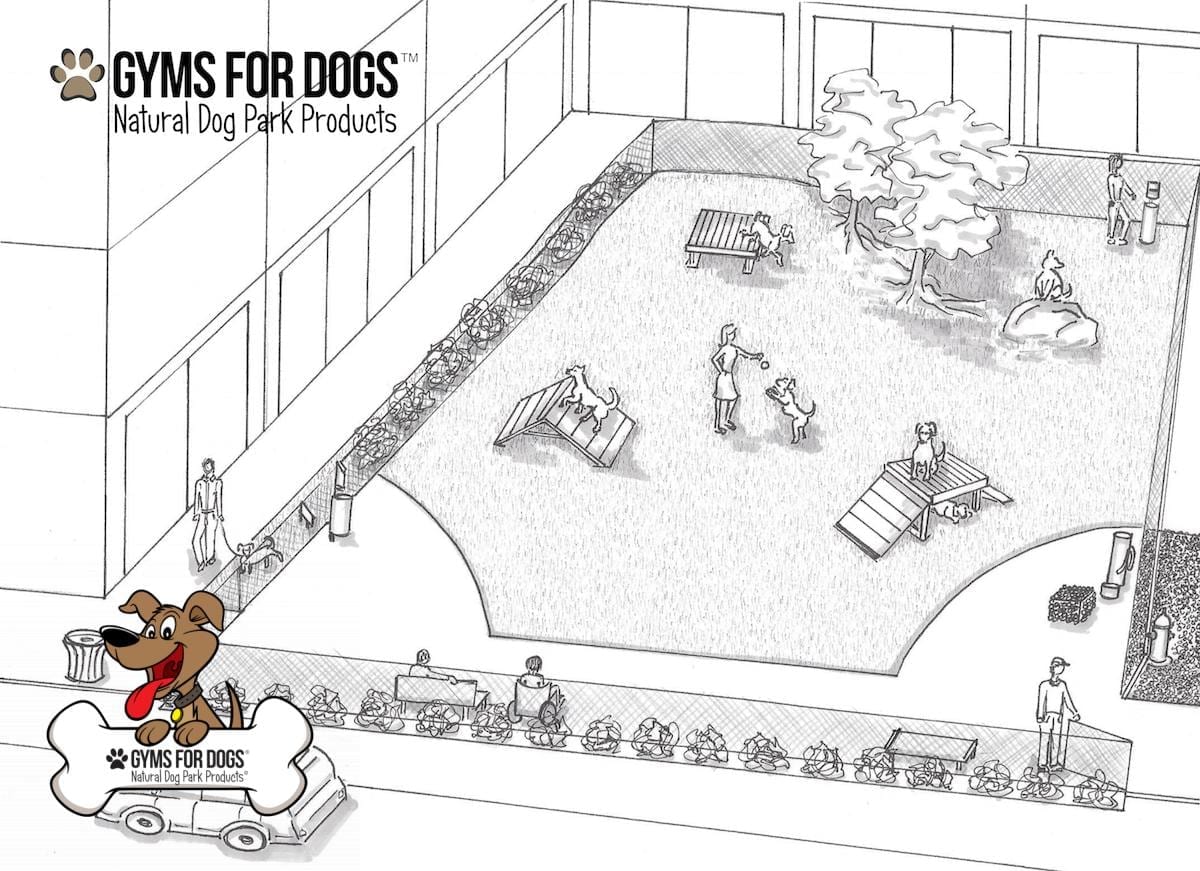Gyms For Dogs Park Rendering