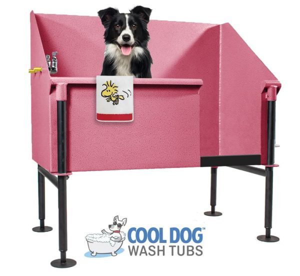 cool dog wash tubs leftp antique pink