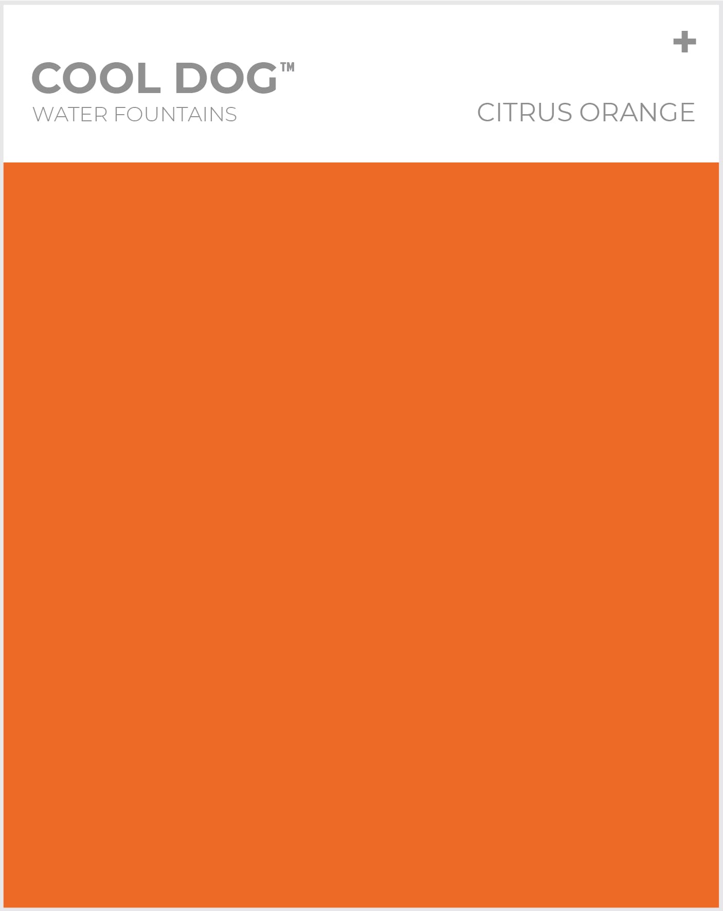 Cool Dog Water Fountains - Citrus Orange