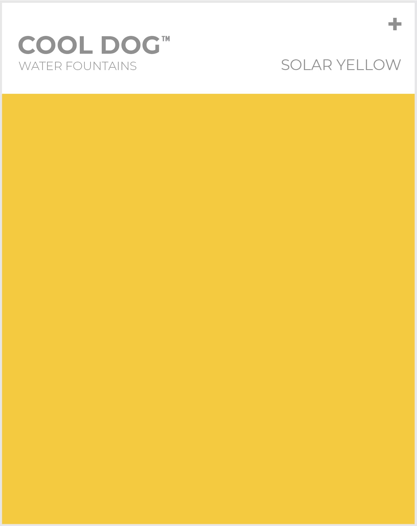 Cool Dog Water Fountains - Solar Yellow