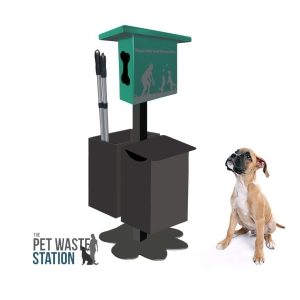 the paw station free standing waste station with pooper scooper