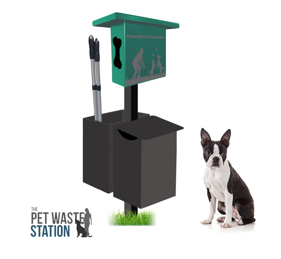 pet waste station in ground