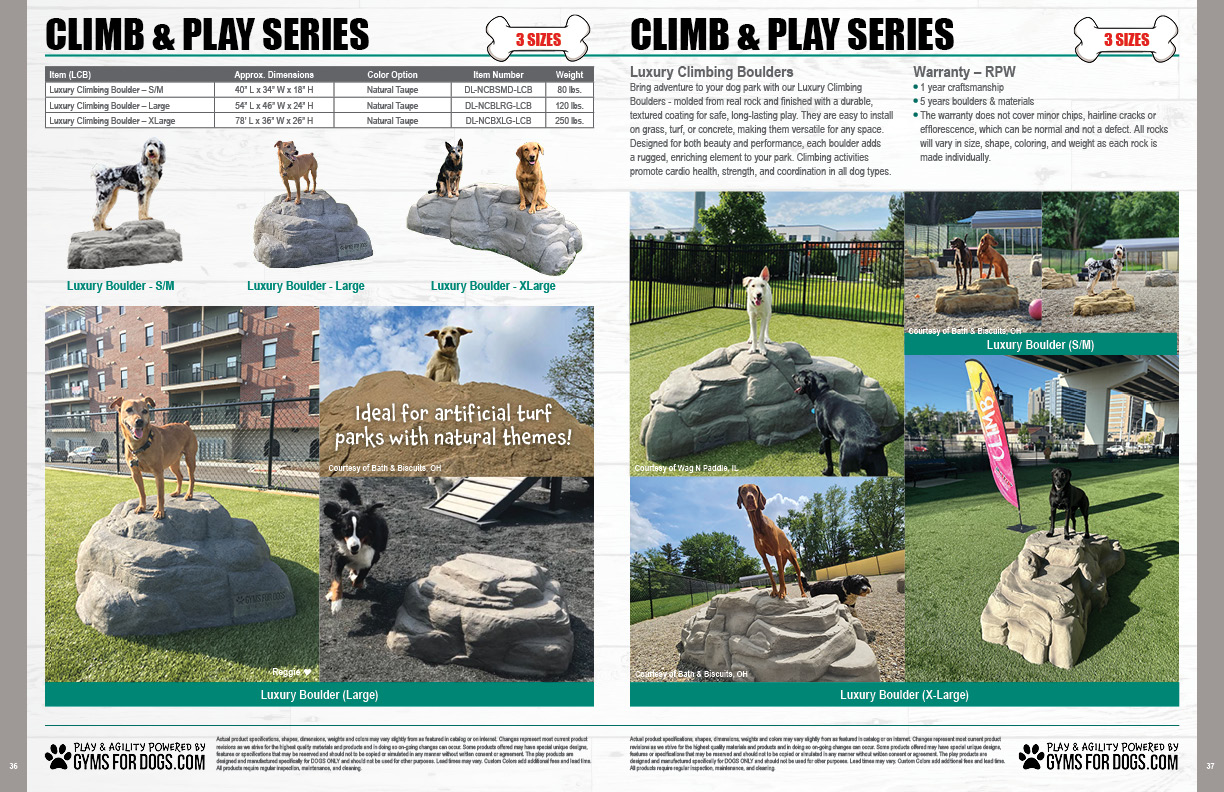 2026 GymsForDogs Spec LuxuryClimbingBoulders