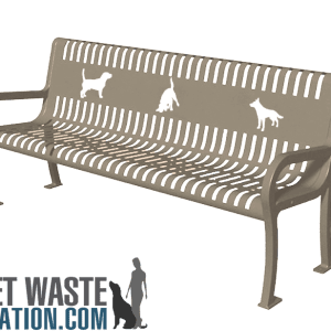 Bench with 3dog TP beige
