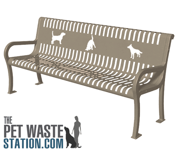 Bench with 3dog TP beige