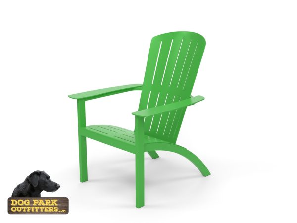 Adirondack Chair Dog Park Chair Bright Green Aluminum
