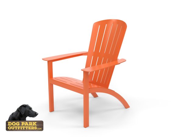Adirondack Chair Dog Park Chair Bright Orange Aluminum