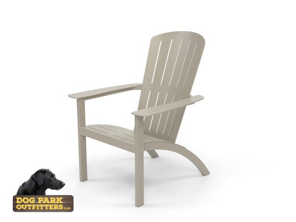 Adirondack Chair Dog Park Chair Nutmeg Tan Aluminum