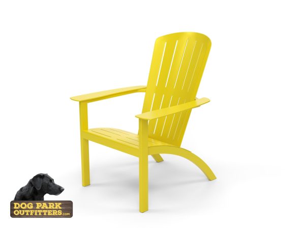 Adirondack Chair Dog Park Chair Yellow Aluminum Bright