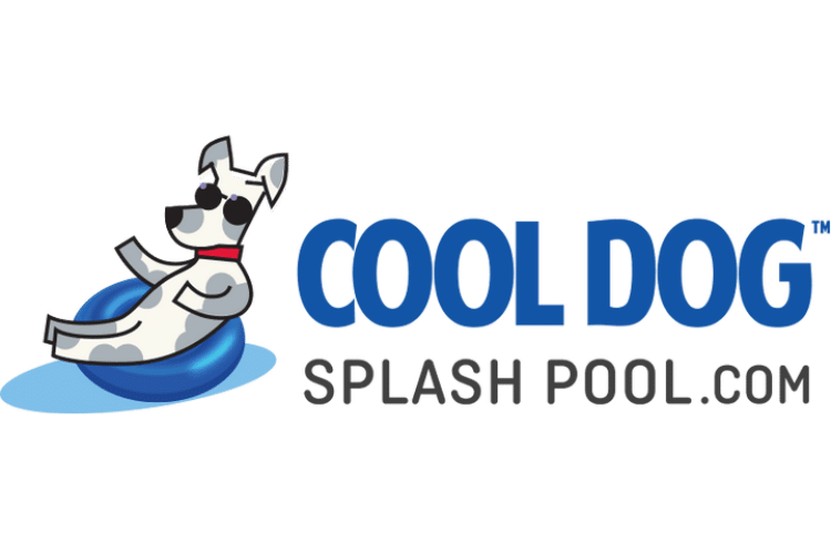 cool dog splash pool Logo