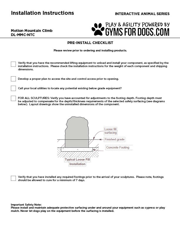 INSTALLATION MotionMountainClimb GymsForDogs2 INSTALLATION MotionMountainClimb GymsForDogs2