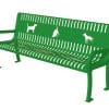 6ft3DogBench ThermoCoated Greenjpg