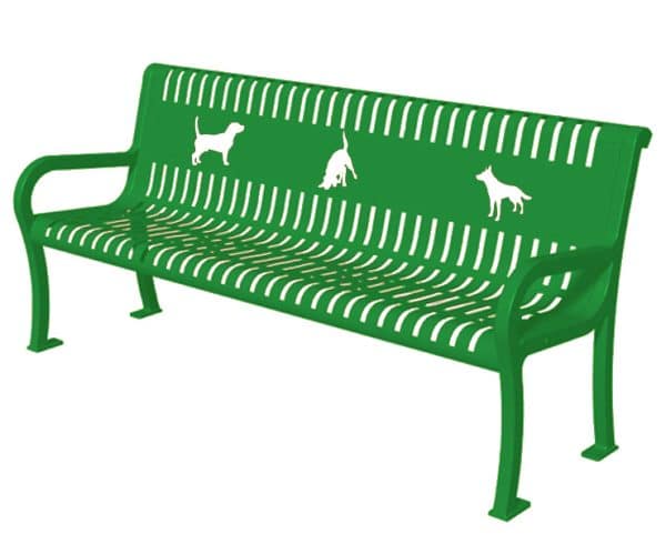 6ft3DogBench ThermoCoated Greenjpg