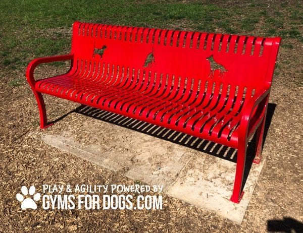 6ft3DogBench ThermoCoated Red scaled 1jpg