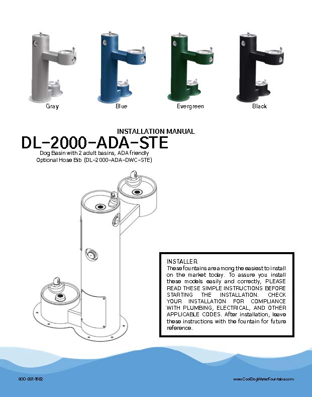 DL 2000 ADA STE Specs Page 2 DL 2000 ADA STE Specs Page 2