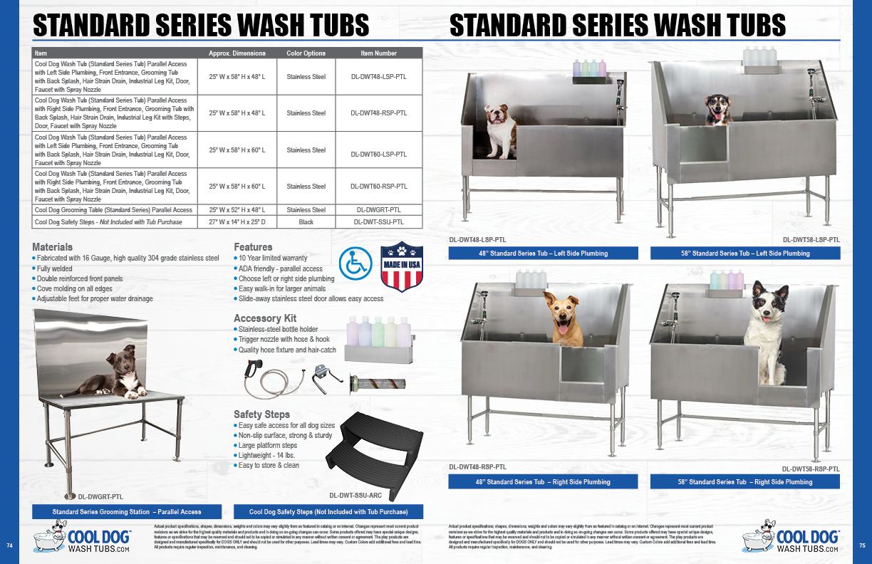 2026 GymsForDogs Spec CoolDogWashTubs SS 2026 GymsForDogs Spec CoolDogWashTubs SS